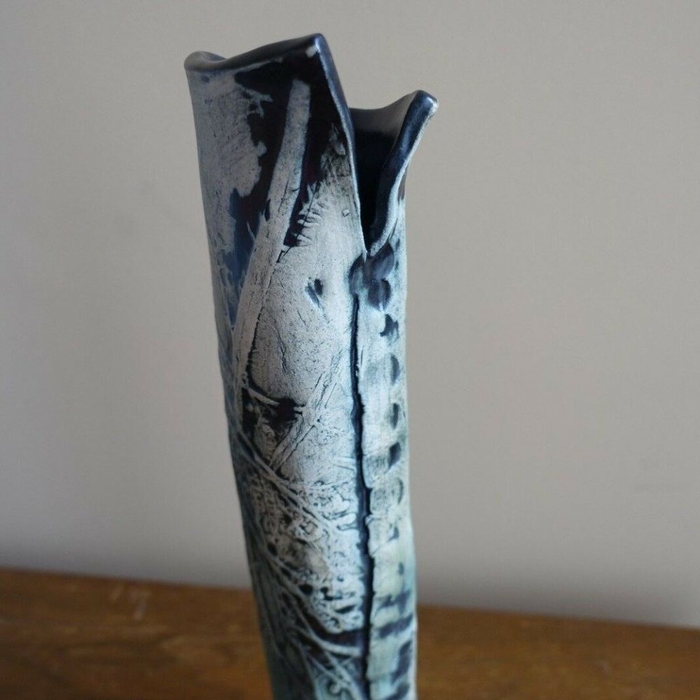 Salt Springs Island artist BC art pottery vase